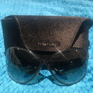Tom Ford Sunglasses- Authentic- Miranda Black/Silver